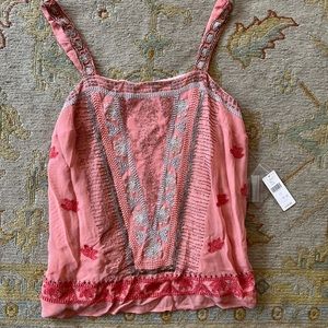 Anthropologie tank top with jewels